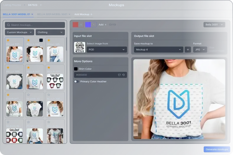 Create mockups
